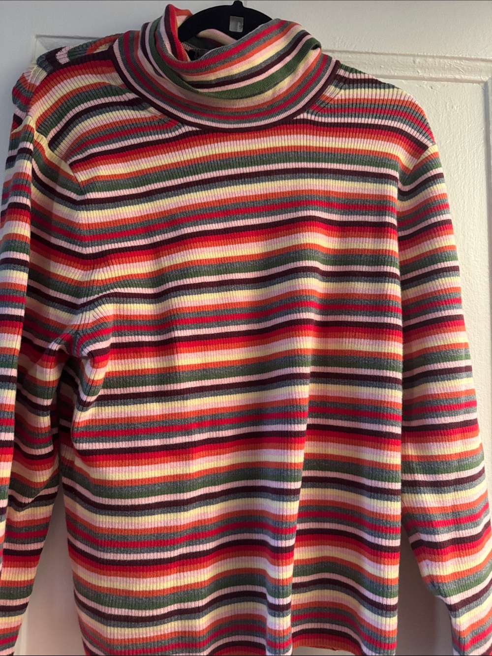 GAP Striped Multicolor Turtle Neck Sweater